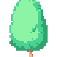 나무 픽셀아트