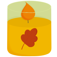 Autumn outfit and hobbies illustration