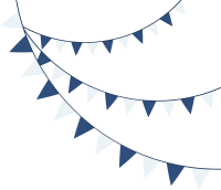 Birthday or party flags