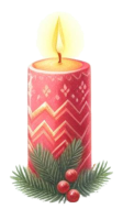 Clip art of cute Christmas candles