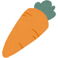 색연필로 그린 당근