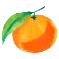 Watercolor illustration of delicious-looking mandarin oranges