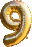 숫자 노란 풍선 축하파티 생일 1,2,3,4,5,6,7,8,9 기념식