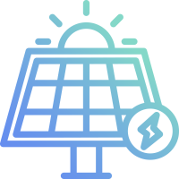 Solar Panel gradient Icon