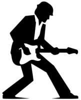 기타리스트, 베이시스트, 기타 치는 사람 아이콘, 연주하는 사람 픽토그램