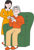 21. 70대 여성-30대 여성- 2인- 휴대폰사용법 알려드리기