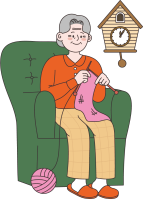 02. 70대 여성- 1인- 뜨개질