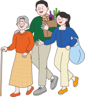 31. 70대 여성-30대 남성- 30대 여성- 3인- 장보기