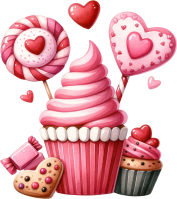Candy Delight Sweet Treats Clipart Collection - Digital Dessert Illustrations for Kids Crafts