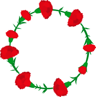 mother's day carnation message frame