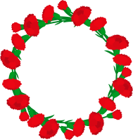 mother's day carnation message frame