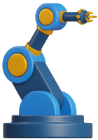 Robot Arm 3D Icon