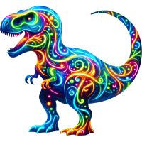 Funny Dinosaurs with a Good Mood, Watercolor Clipart, PNG