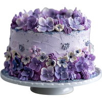 デコレーションケーキの詳細な写真