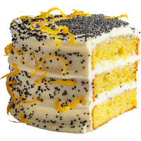 デコレーションケーキの詳細な写真