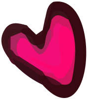 Watercolor Illustration of Heart Shape