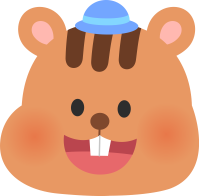 모자를 쓰고있는 다람쥐