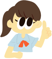 Female student explaining