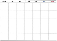 만년달력 템플릿 5주 2주 Calendar