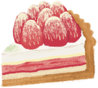 딸기타르트 조각