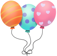 Happy Birthday Decoration Elements Set 생일 축하해