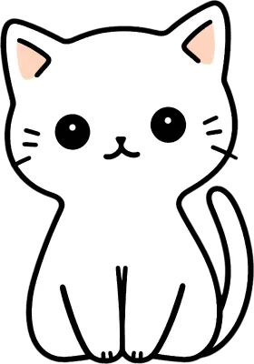 고양이 색칠도안