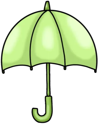 연두색 우산