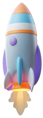 로켓 3d 애니메이션 일러스트