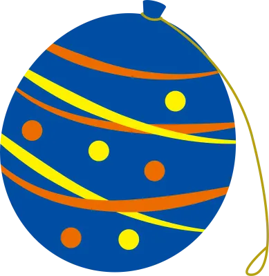 青色の水ヨーヨーのイラスト