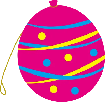 ピンクの水ヨーヨーのイラスト