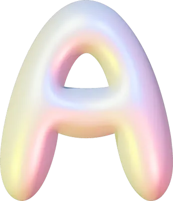 3D 알파벳 글씨 A