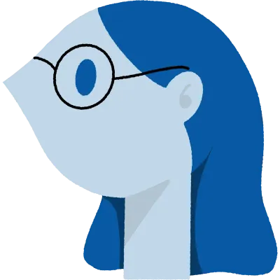 안경 긴머리 여자