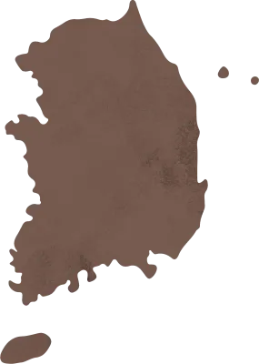 전국지도 한반도 영역