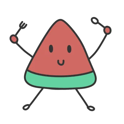 Watermelon ready to eat meal.