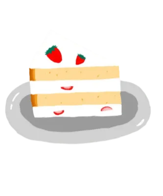 조각 딸기케이크