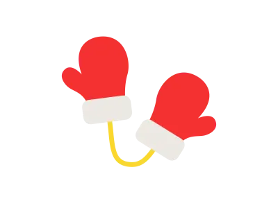 サンタクロースの手袋