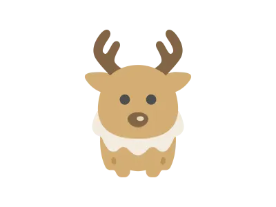 トナカイのイラスト