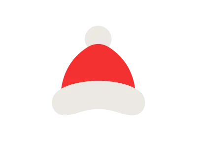サンタクロースの帽子