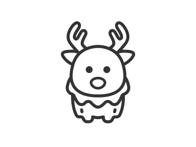 トナカイのイラスト