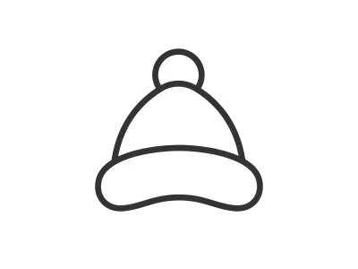 サンタクロースの帽子