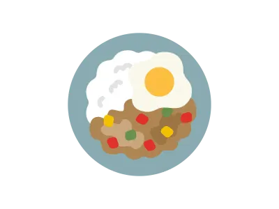 ガパオライスのイラスト