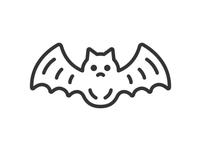 コウモリのイラスト