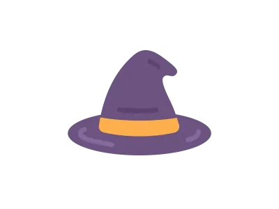 魔女の帽子のイラスト