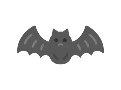 コウモリのイラスト