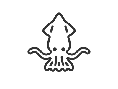 イカのアイコンのイラスト