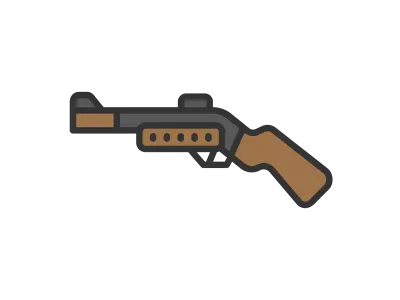 屋台の射的のアイコンのイラスト