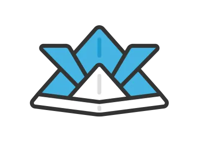 折り紙で作った兜のアイコンのイラスト