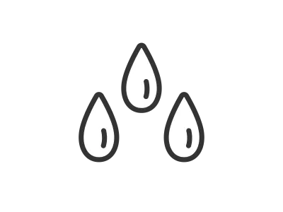 雨粒のアイコンのイラスト