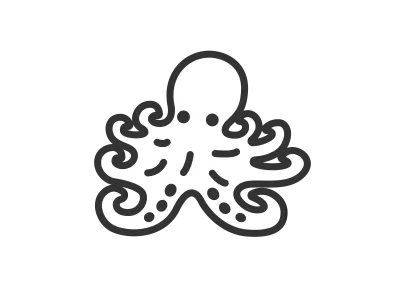 タコのアイコンのイラスト