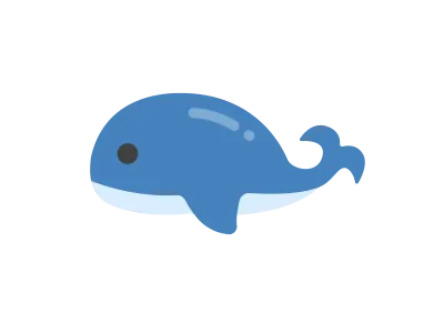 クジラのアイコンのイラスト